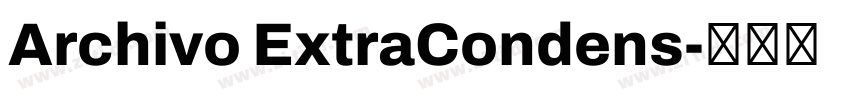 Archivo ExtraCondens字体转换